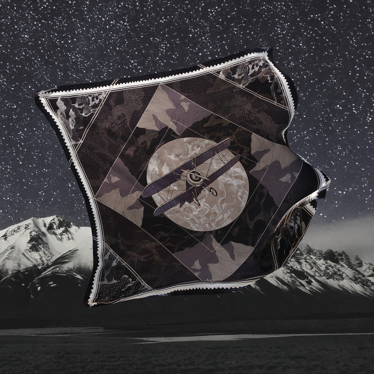 Carré de soie 90 Vol de Nuit