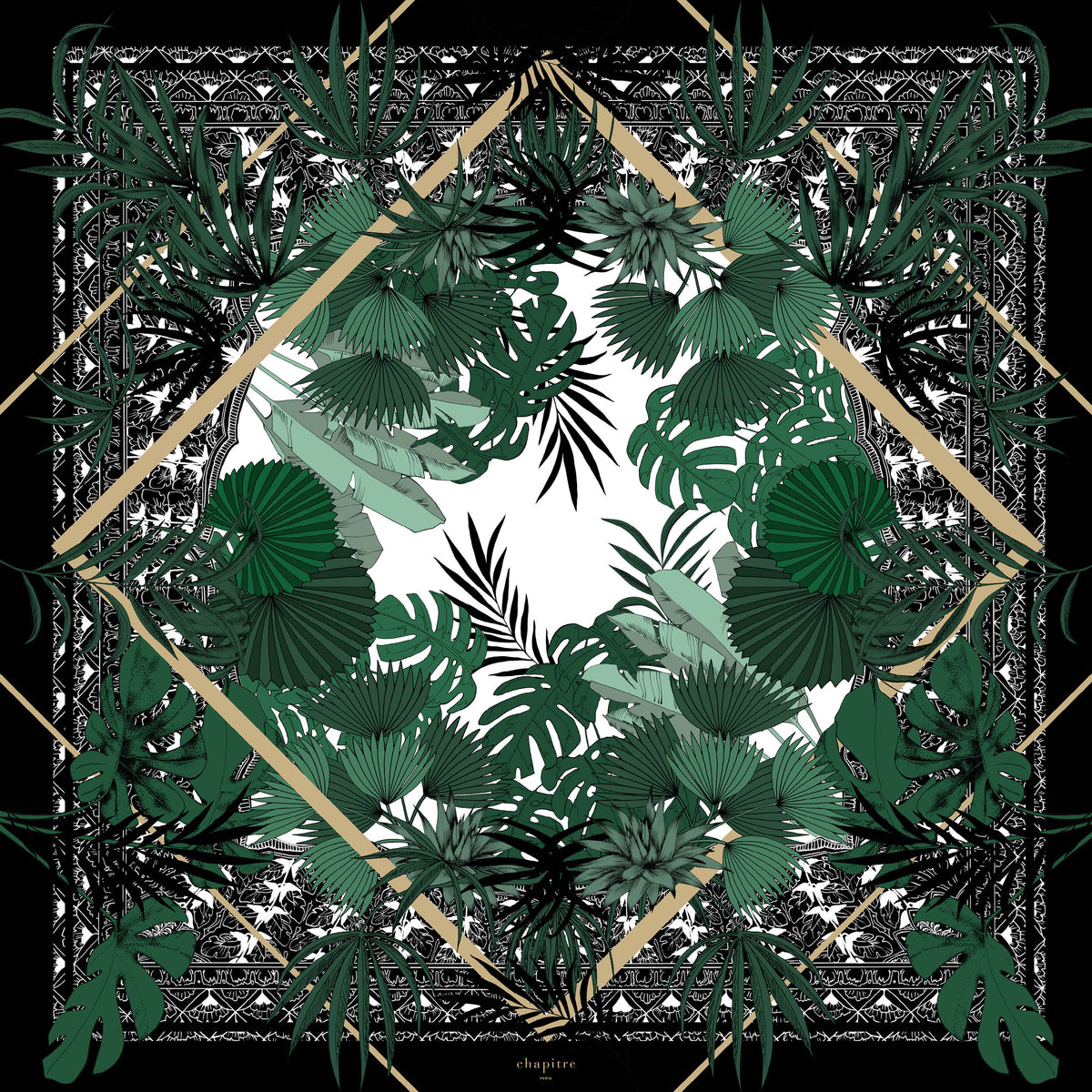 Carré de soie 90 Le Livre de la JungleRetrouvez dès à présent tous nos foulards en soie illustrés, roulottés à la main et fabriqués en France sur la boutique en ligne chapitreparis.fr